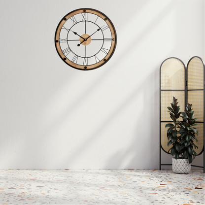 Industrial Floating Wall Clock 61cm - Image 3