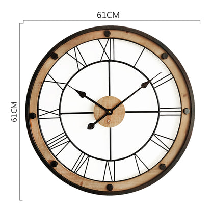 Industrial Floating Wall Clock 61cm - Image 5