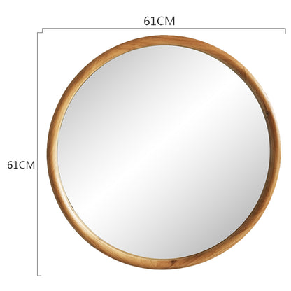 Mid Century Style Round Wall Mirror 61cm - Image 2
