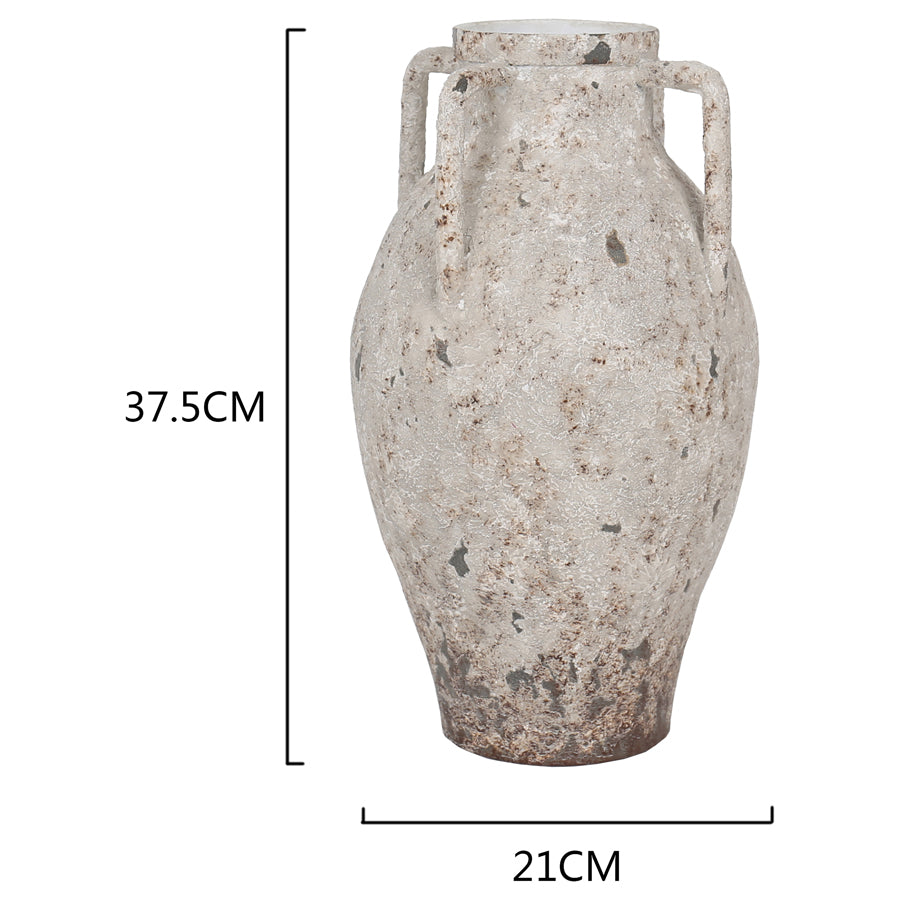 Artisan Aged 4 Handle Vase 37cm - Image 3