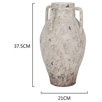 Artisan Aged 4 Handle Vase 37cm - Image 3