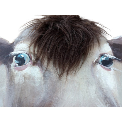 Horse Mugshot w Artificial Hair Framed Canvas Wall Art 60cm - Image 3
