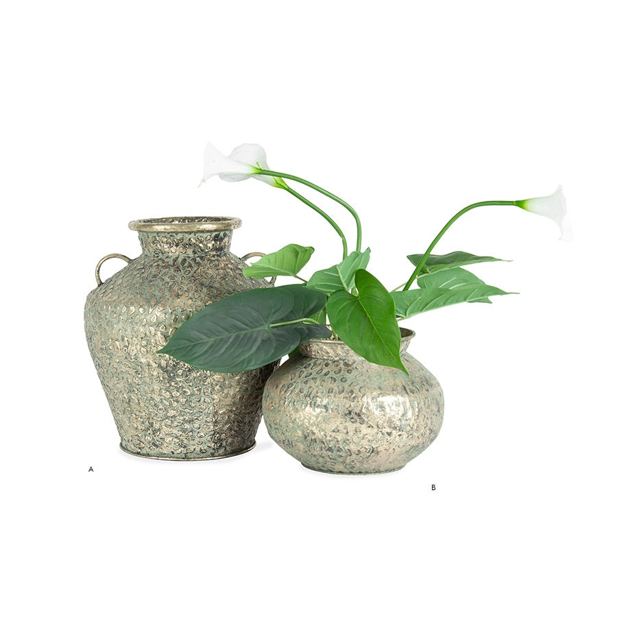 Hammered Urn-Antique Gold 30x35cm - Image 4
