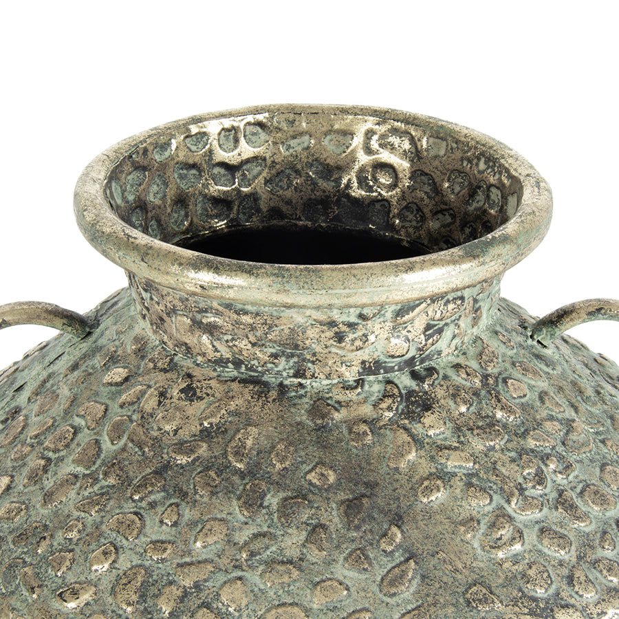 Hammered Urn-Antique Gold 30x35cm - Image 3