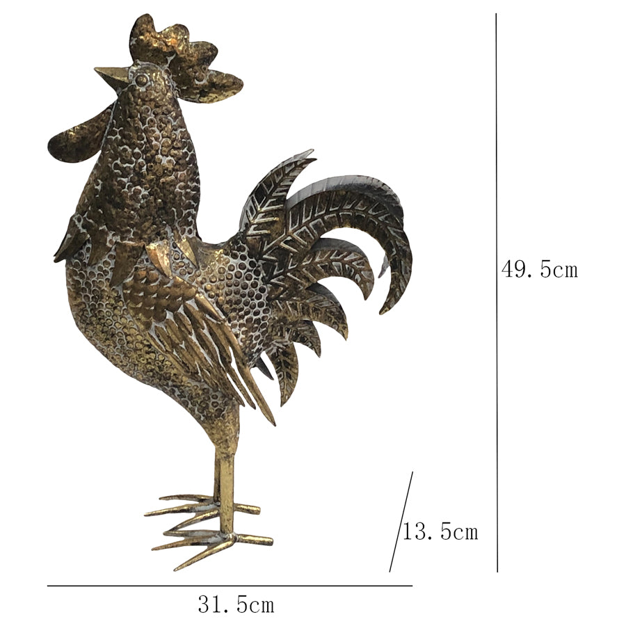 Lustre Gold Proud Chook 32x49cm - Image 3