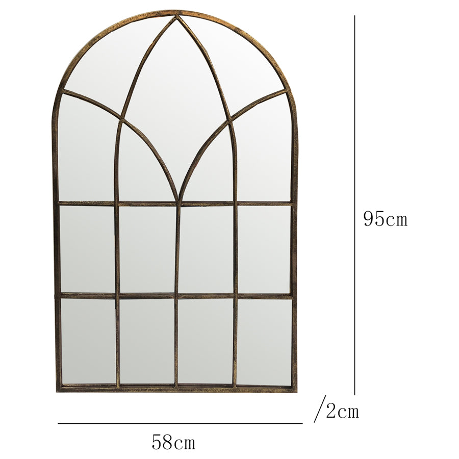 Lustre Gothic Arc Wall Mirror 58x95cm - Image 3