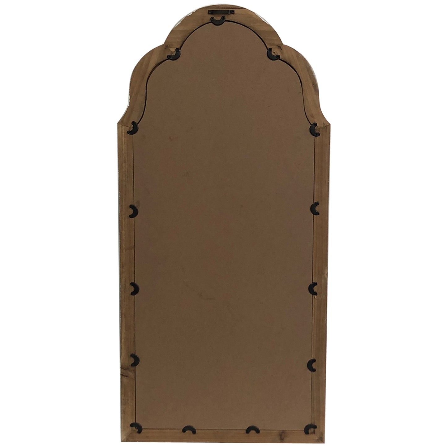 French Provincial Classic Wood-Frame Wall Mirror 41x93cm - Image 2