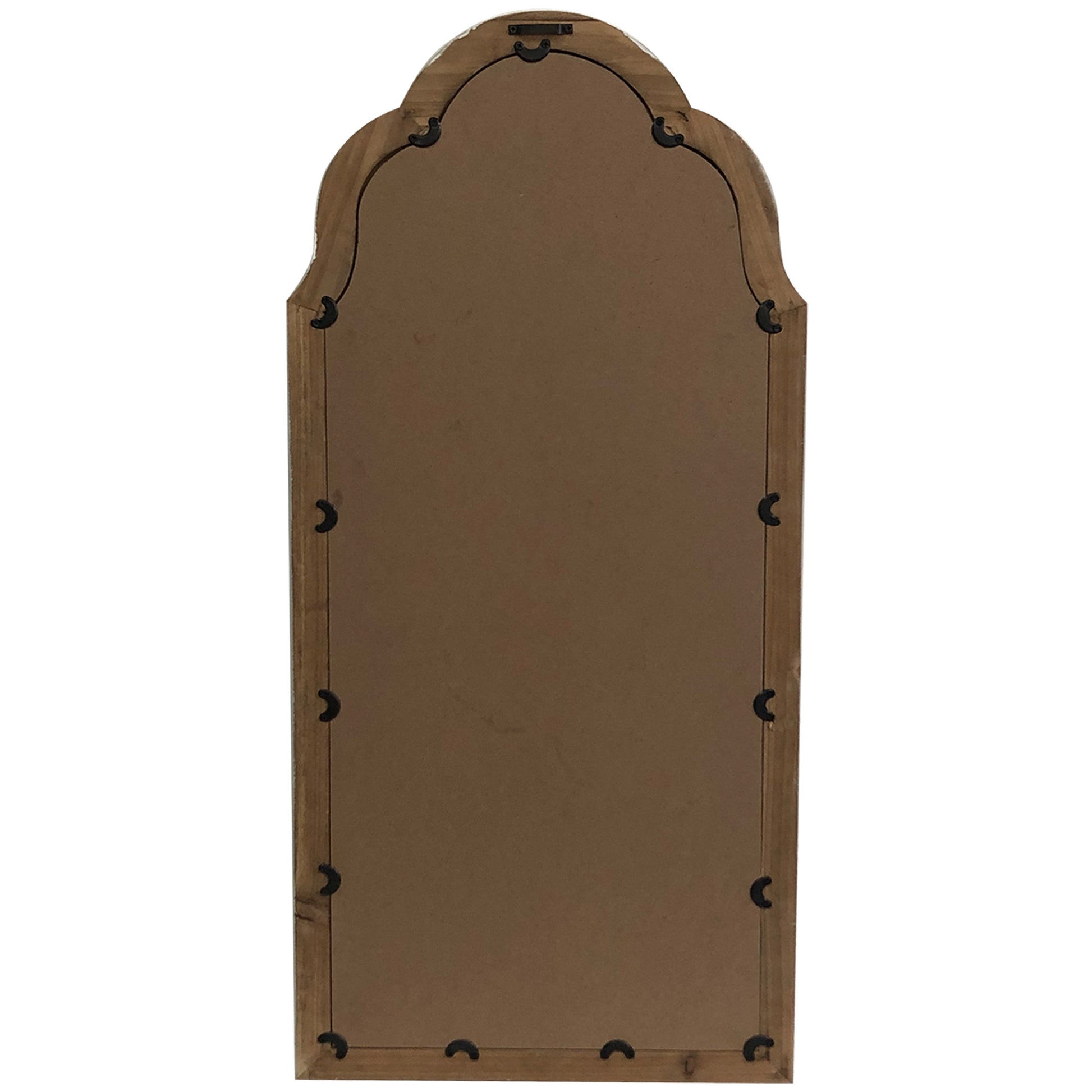 French Provincial Classic Wood-Frame Wall Mirror 41x93cm - Image 2