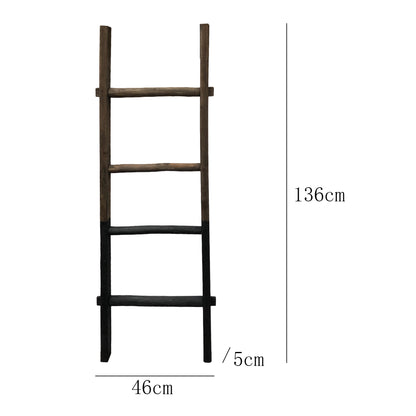 Decorative Wooden Indoor Leaning Display Ladder 46x136cm - Image 3