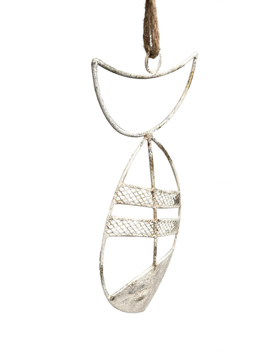 Hanging Fish Wall Decor W Rope 38cm - Image 2