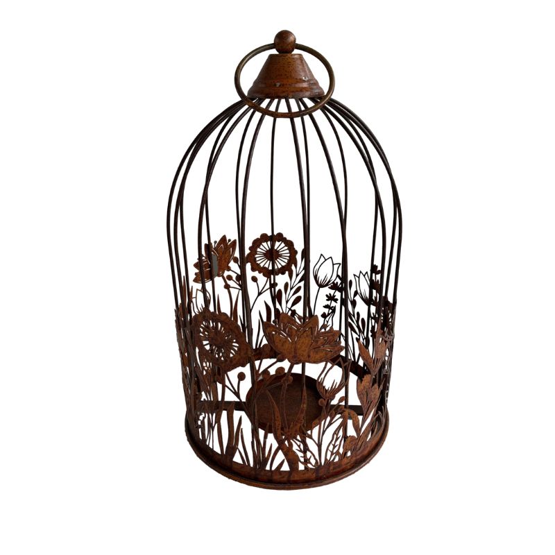 Decorative Birdcage / Pillar Candle Holder 39cm