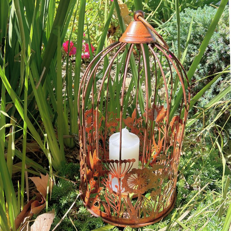 Decorative Birdcage / Pillar Candle Holder 39cm - Image 2