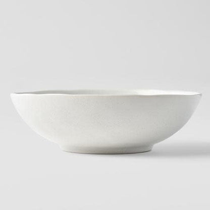 Bowl Oval 16cm Parchment White Glaze - Image 3