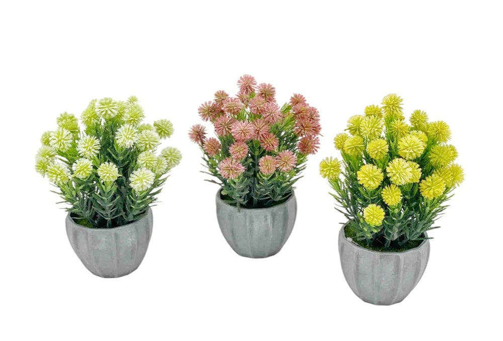 Set 3 Artificial Liliaceae in A Pot 20cm