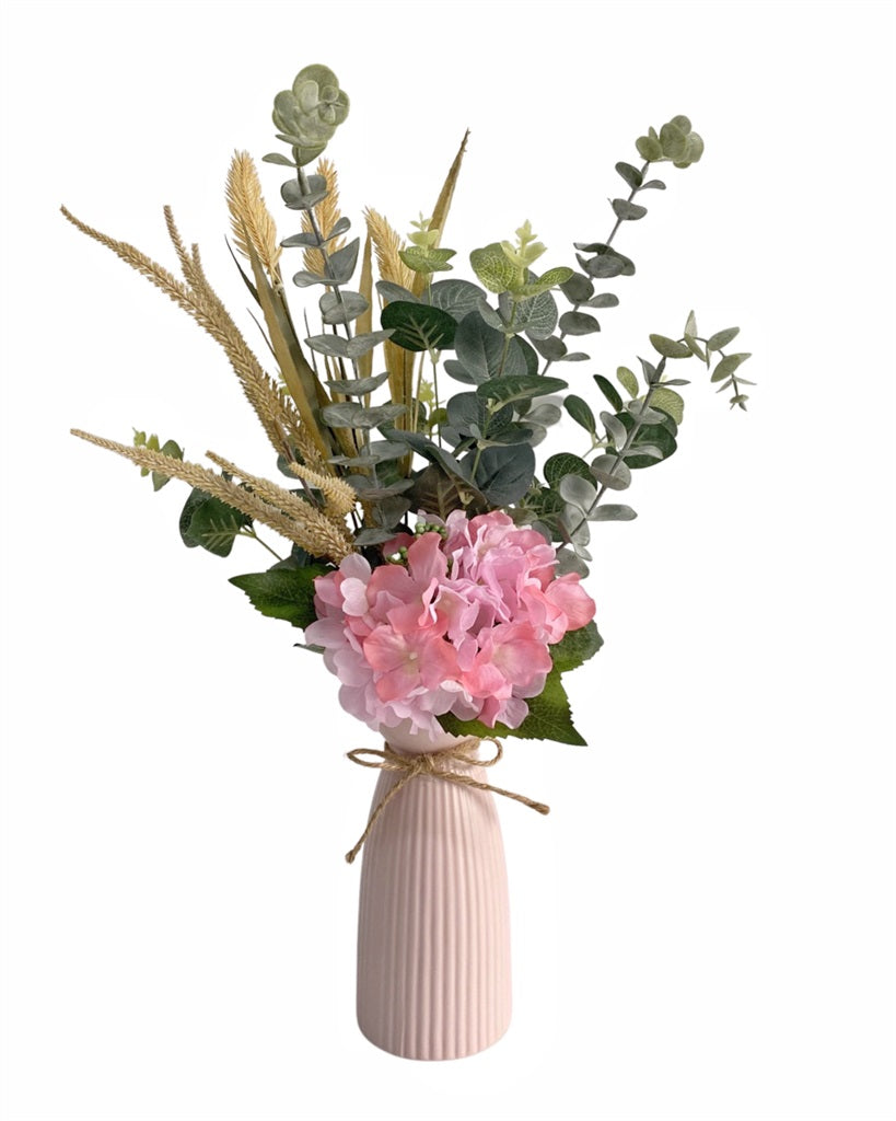 Artificial Floral Arrangement In Ceramic Vase 58cm