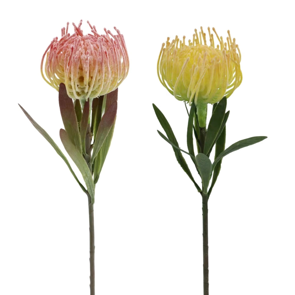 bulk 24 Single Artificial Leucospermum Assorted 43cm