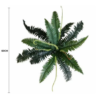 Artificial Dark Green Boston Fern 60cm - Image 2