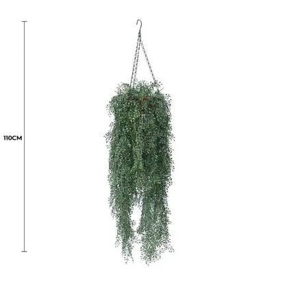 Artificial English Hanging Basket UV Resistant 110cm - Image 2