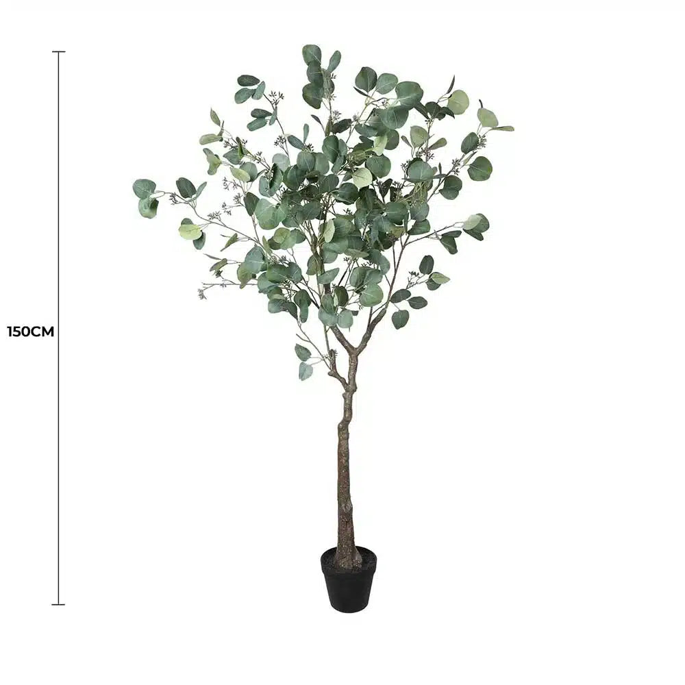 Artificial Eucalyptus Tree (Red Box Eucalyptus Polyanthemos) 150cm - Image 2