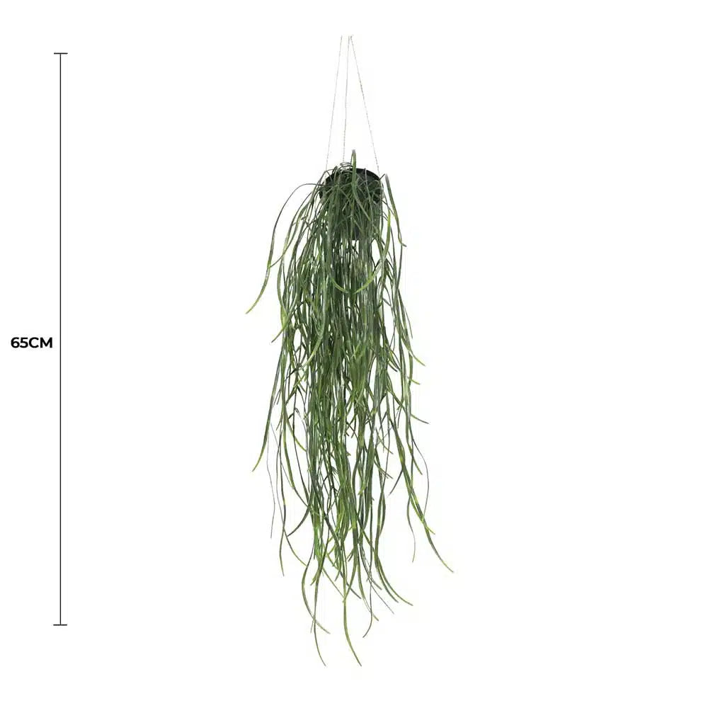 Artificial Hanging Potted Plant (Willow Leaf) 66cm UV Resistant - Image 2