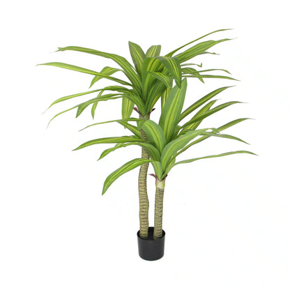 Artificial Multi Head Dracaena Tree with Mixed Green Leaves (Real Touch) 130cm - Image 3