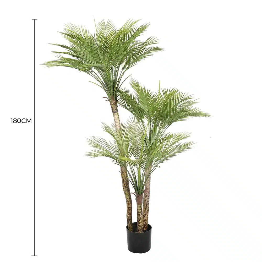 Artificial Parlour Palm Tree 180cm Multi Trunk UV Resistant - Image 2
