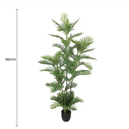 Premium Artificial Potted Multi-trunk Fan Palm 180cm