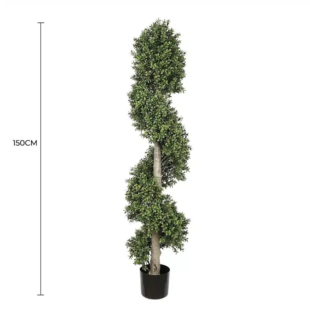 Artificial Topiary Spiral Tree 150cm UV Resistant - Image 2