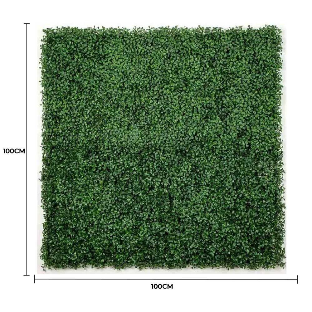 Boxwood Hedge Screen Green Wall Panel UV Resistant 100cm x 100cm - Image 2