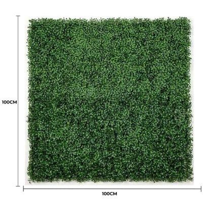 Boxwood Hedge Screen Green Wall Panel UV Resistant 100cm x 100cm - Image 2