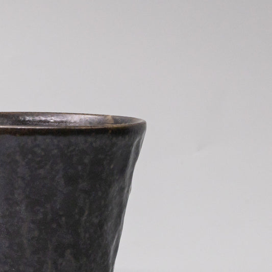 Cup Sho Chu 250ml Black Irabo Glaze - Image 2