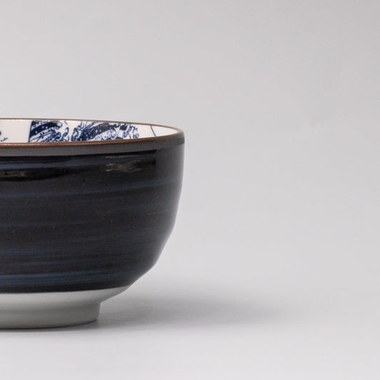 Bowl U Shaped 12.5cm Hokusai Fuji Design - Image 2