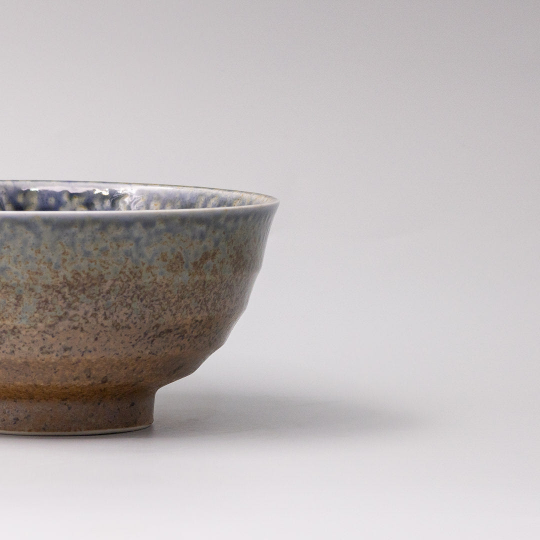 Bowl 17cm Earth & Sky Glaze with Blue pool - Image 2