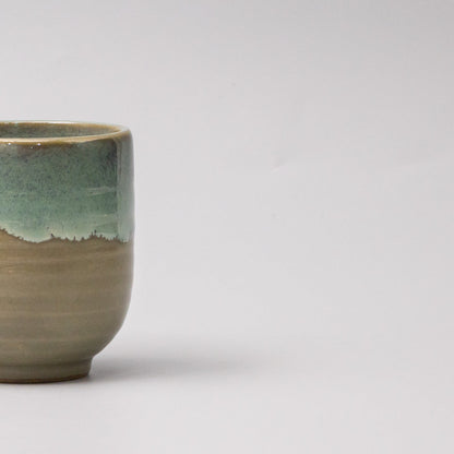 Mug Yunomi 280ml Aqua Drip Glaze - Image 2
