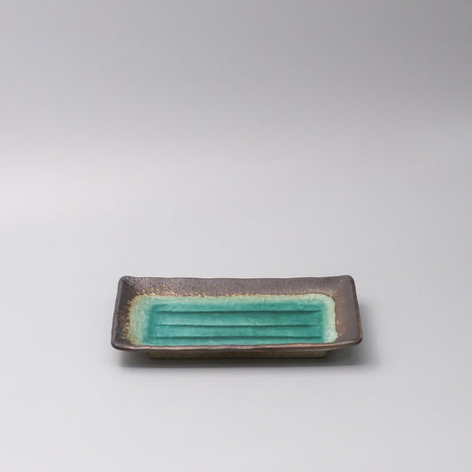 Plate Rectangular 22x14cm Jade Glaze