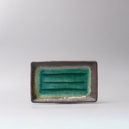 Plate Rectangular 22x14cm Jade Glaze - Image 3