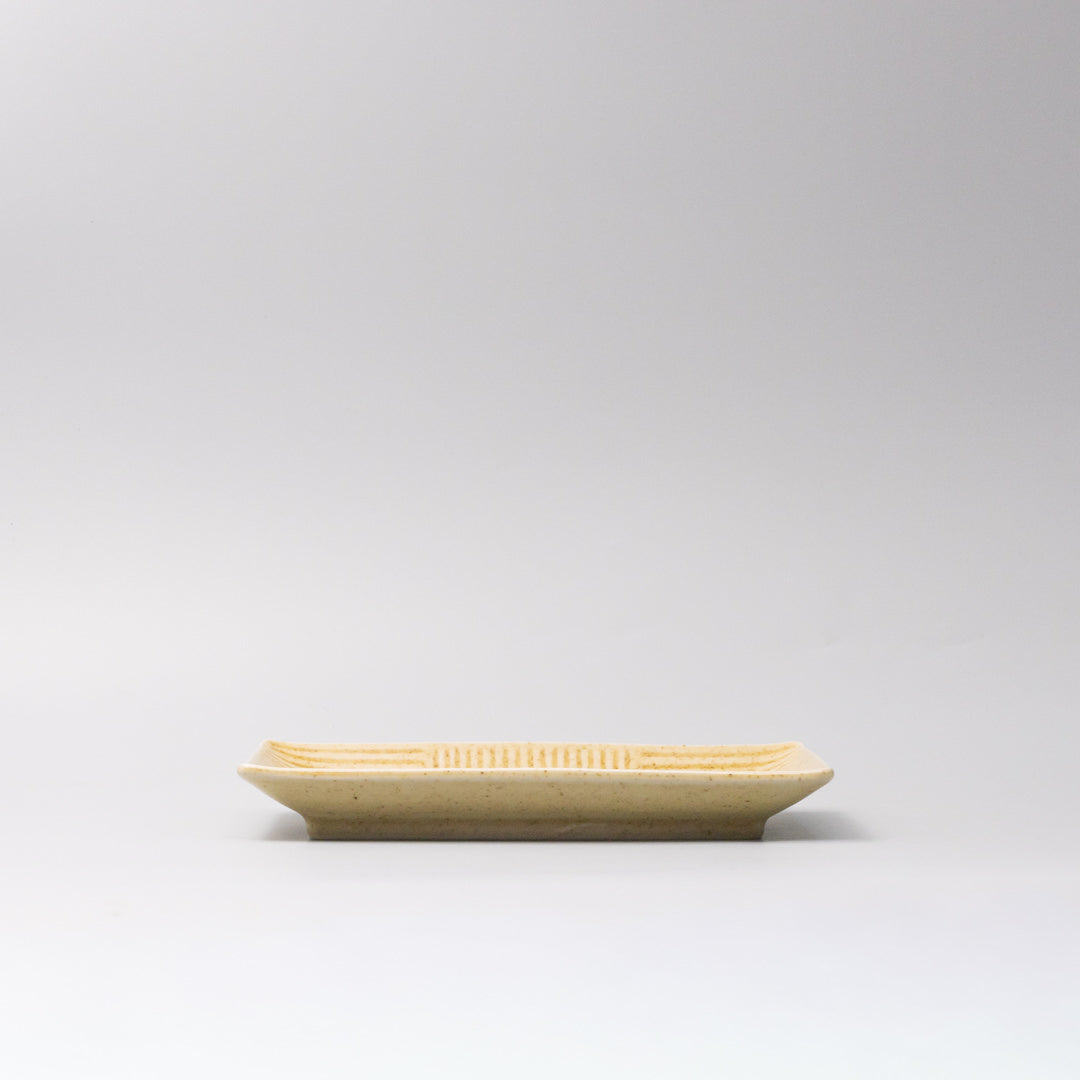 Plate Rectangular 21cm Biscuit Glaze - Image 3