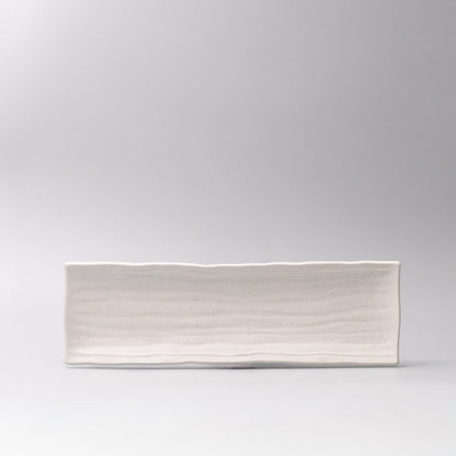 Plate Rectangular Sashimi 32cm Matte White Glaze - Image 5