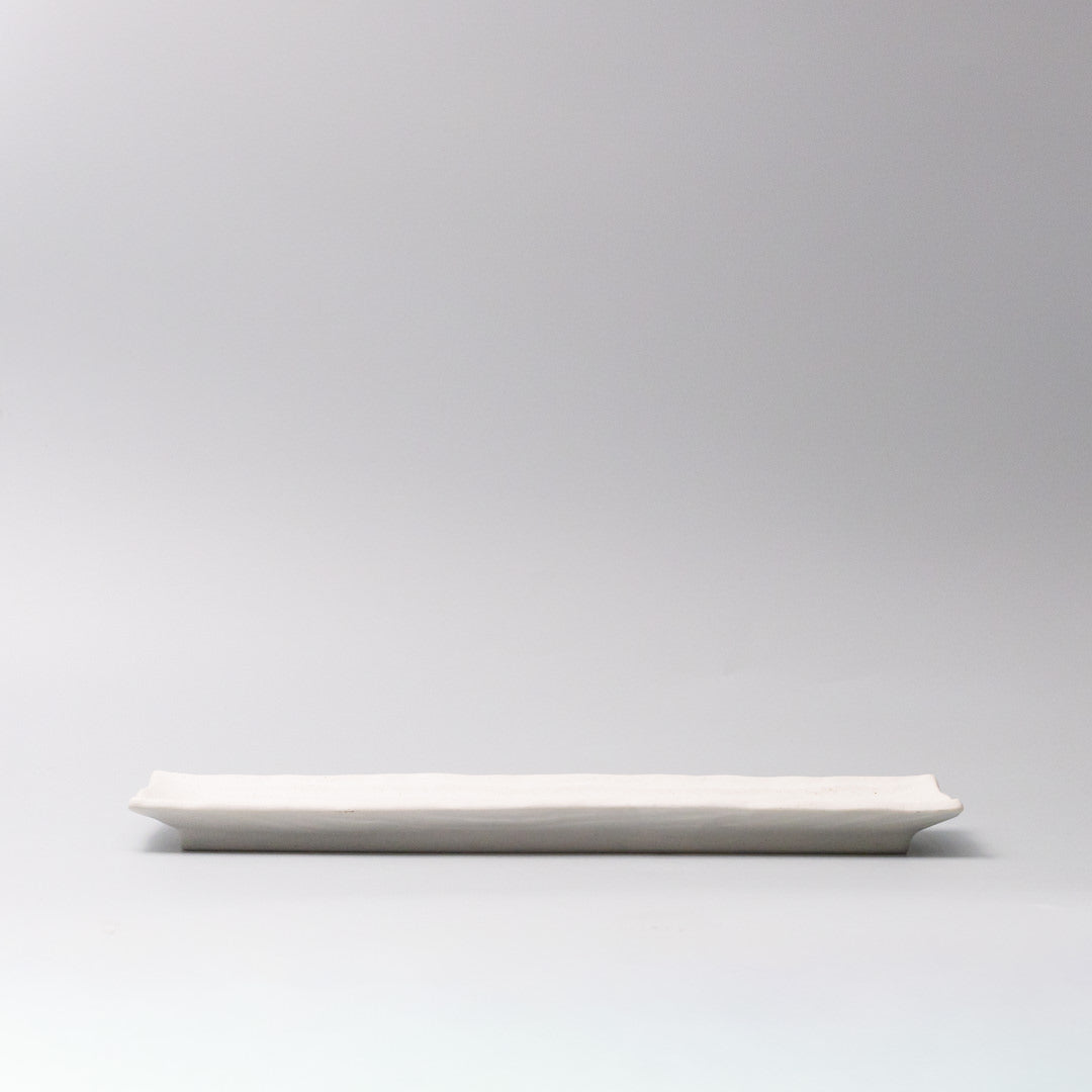 Plate Rectangular Sashimi 32cm Matte White Glaze - Image 3