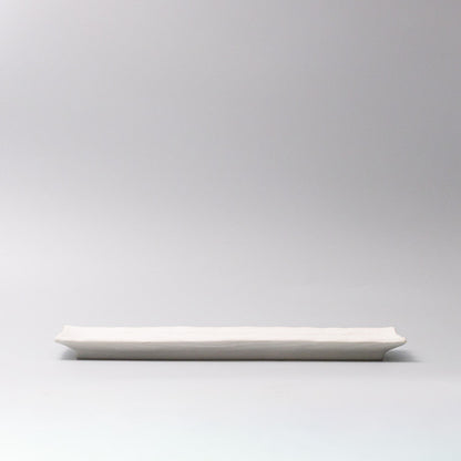 Plate Rectangular Sashimi 32cm Matte White Glaze - Image 3
