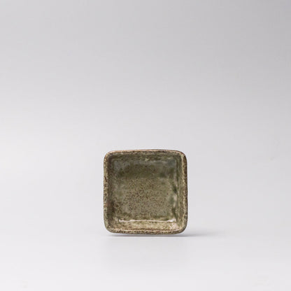 Sauce Dish Square 8cm Sage Glaze - Image 3
