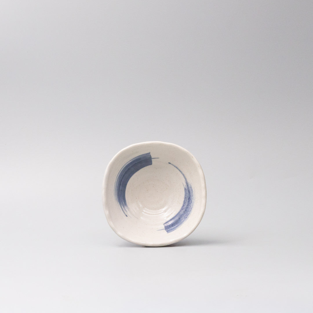 Bowl 14cm Blue Swirl Glaze - Image 4
