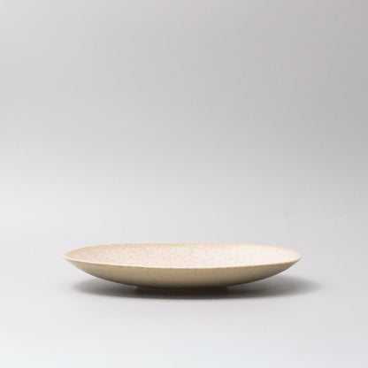Dinner Plate 25cm White Fade Glaze - Image 3