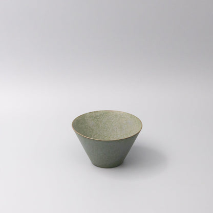 Bowl Fluted 13cm Green Fade Glaze