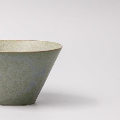 Bowl Fluted 13cm Green Fade Glaze - Image 3