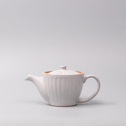 Teapot 480ml Speckled White Ridge Glaze - Image 3