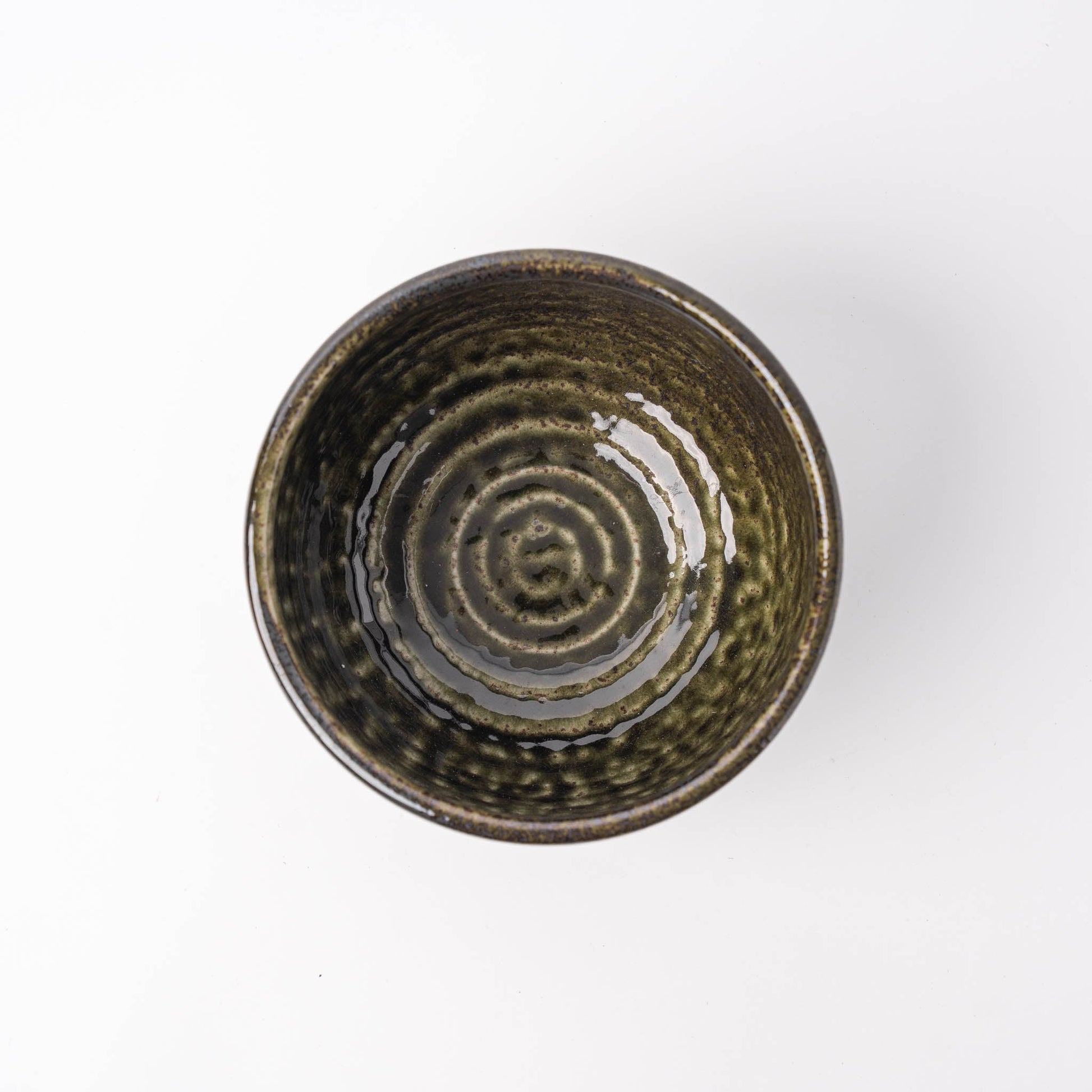 Udon Bowl 16cm Black Moss Glaze - Image 2