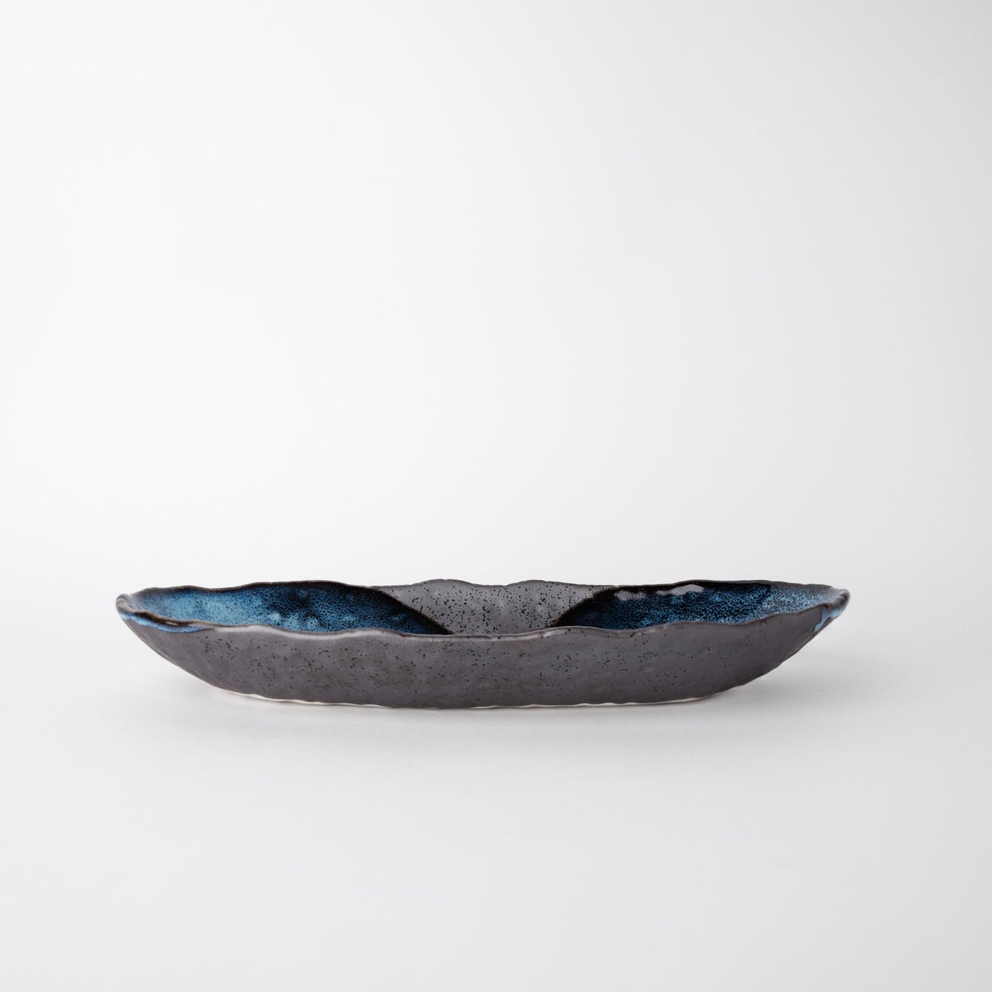 Organic Platter Oval 32cm Storm Glaze - Image 2