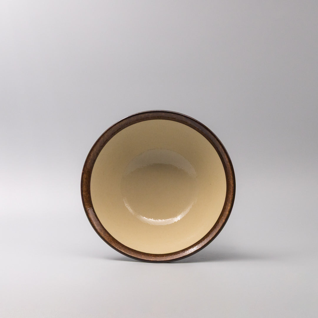 Udon Bowl 22cm Toffee Mon Glaze - Image 3