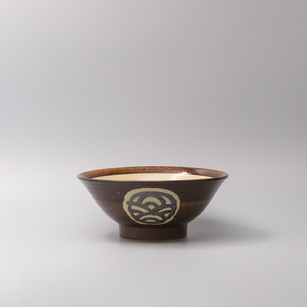 Udon Bowl 22cm Toffee Mon Glaze - Image 5